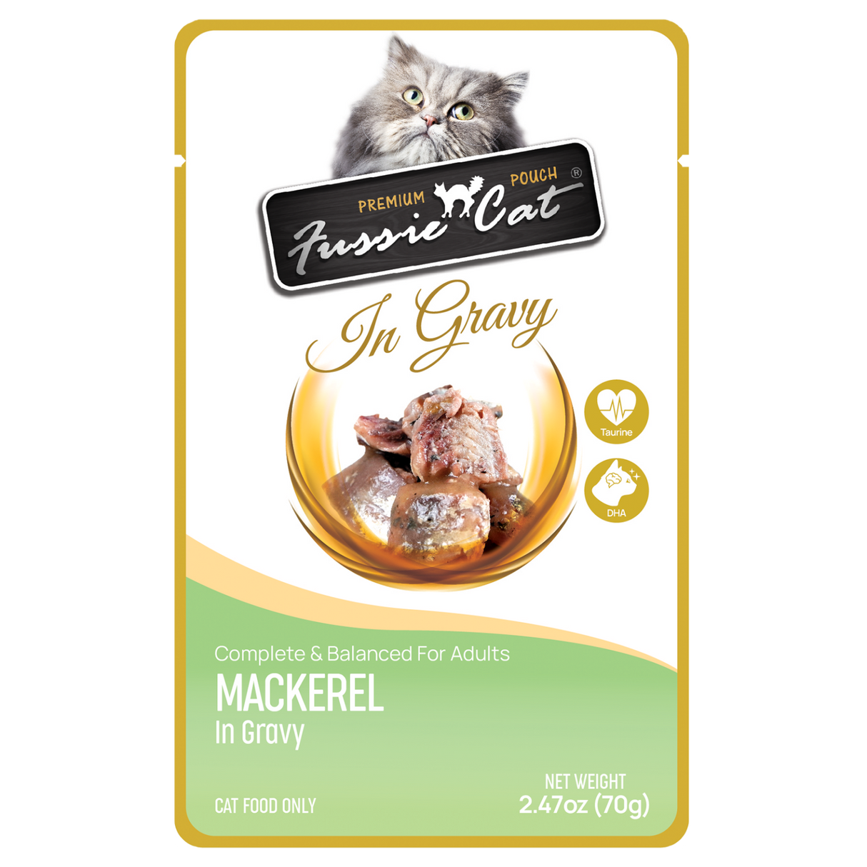 FUSSIE CAT 2.47OZ POUCH IN GRAVY