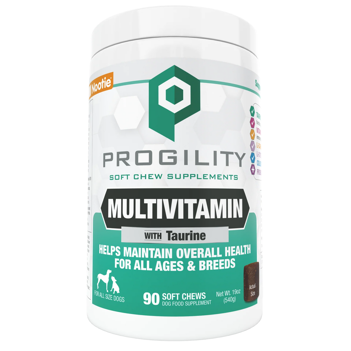 Nootie Progility Multivitamin Soft Chew Supplements for Dogs