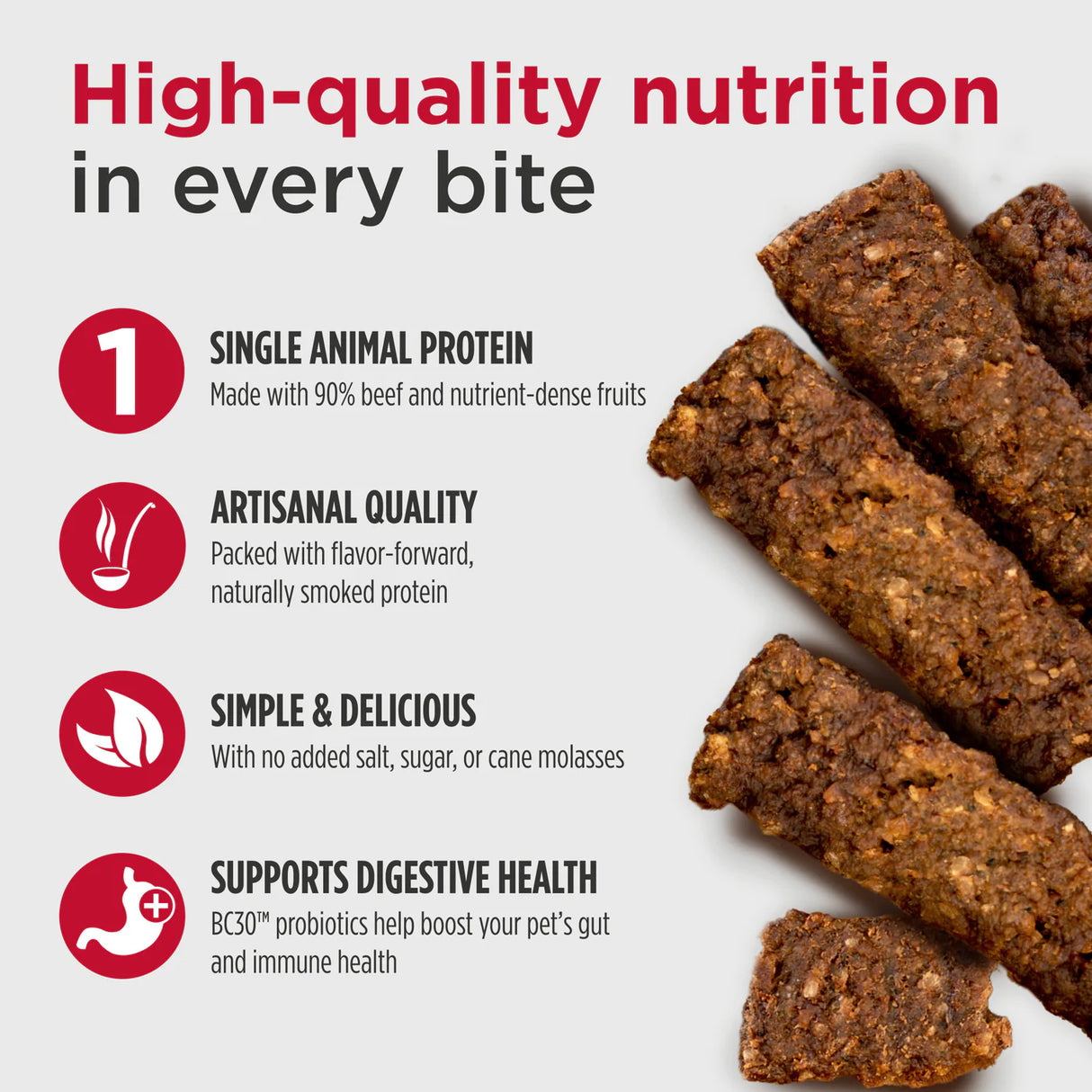 Nulo Freestyle Jerky Beef and Coconut Recipe Dog Treats