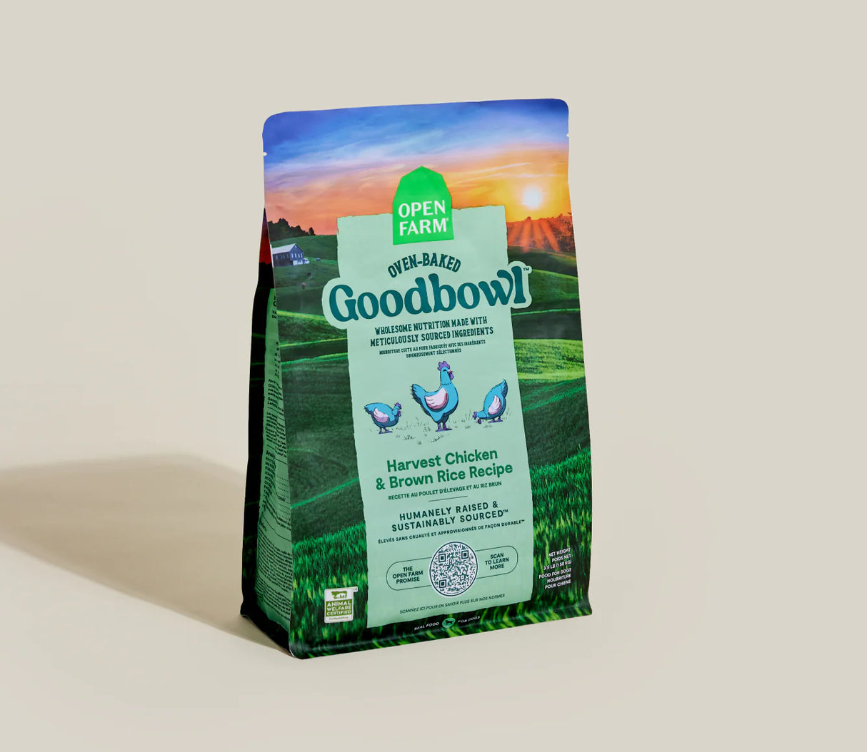 OPEN FARM Goodbowl™ Harvest Chicken & Brown Rice Dog Kibble