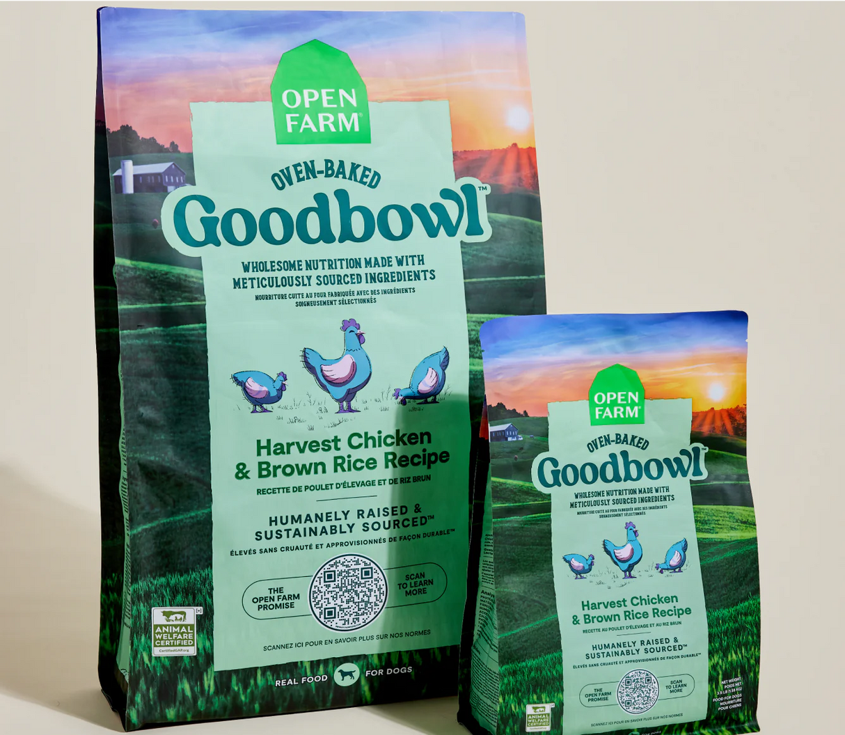 OPEN FARM Goodbowl™ Harvest Chicken & Brown Rice Dog Kibble