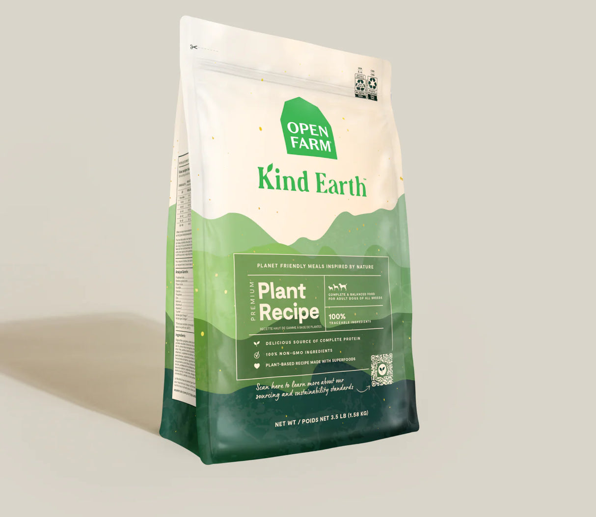OPEN FARM Kind Earth Plant-Based Dog Kibble