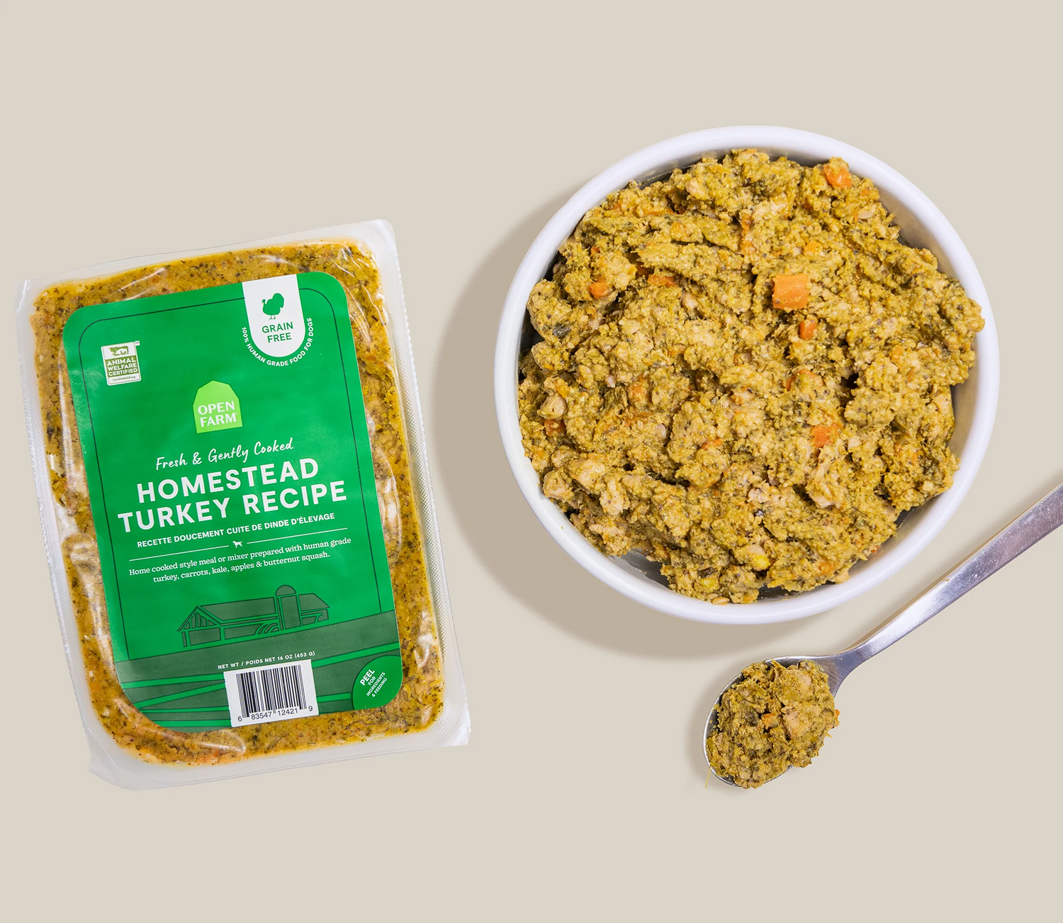 OPEN FARM Homestead Turkey Grain-Free Freshly Crafted Dog Food 16OZ