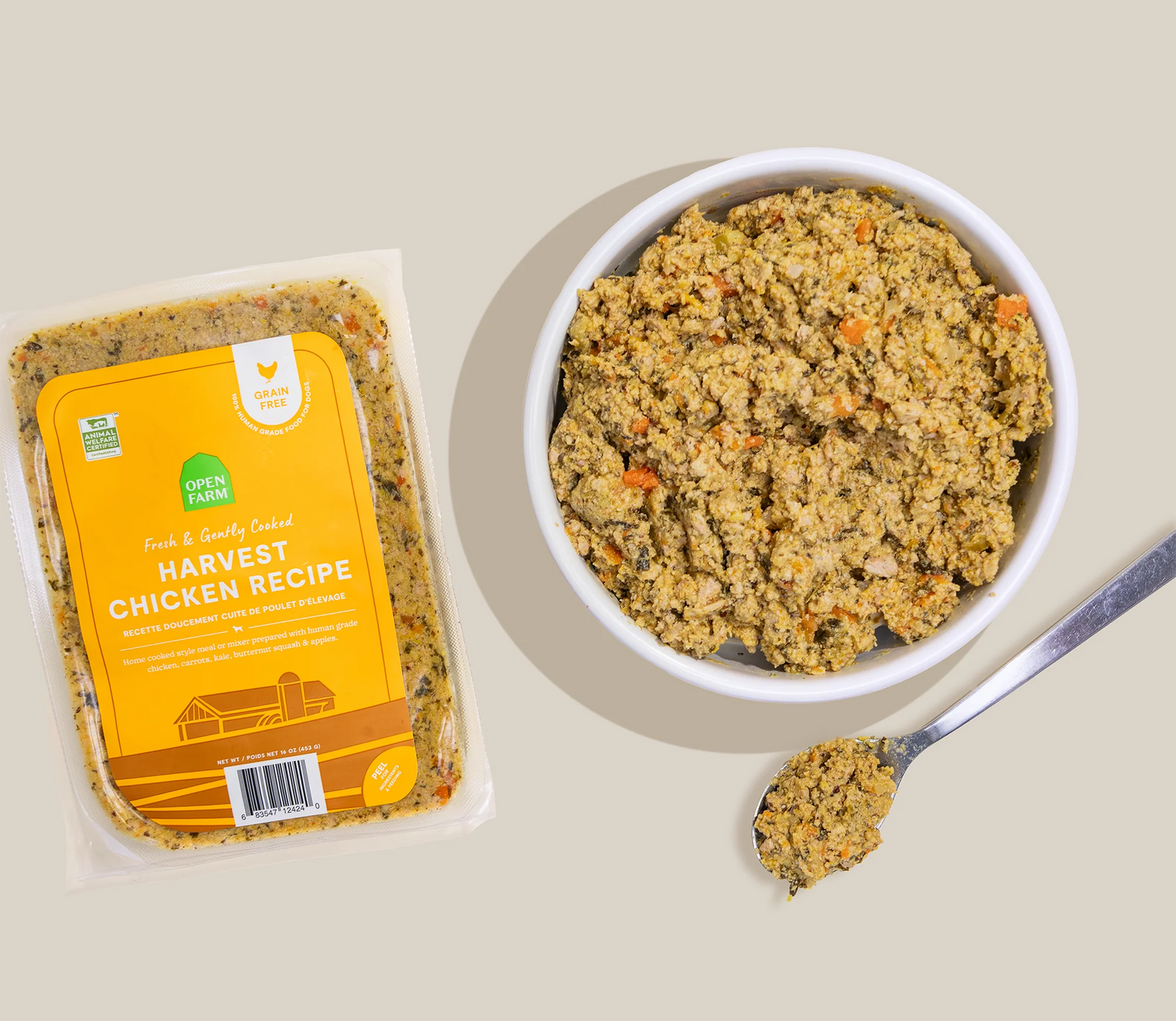 OPEN FARM Harvest Chicken Grain-Free Freshly Crafted Dog Food 16OZ