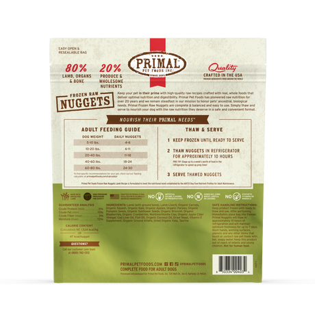 PRIMAL FROZEN RAW LAMB