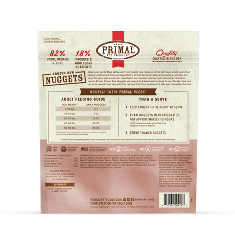 PRIMAL FROZEN RAW PORK