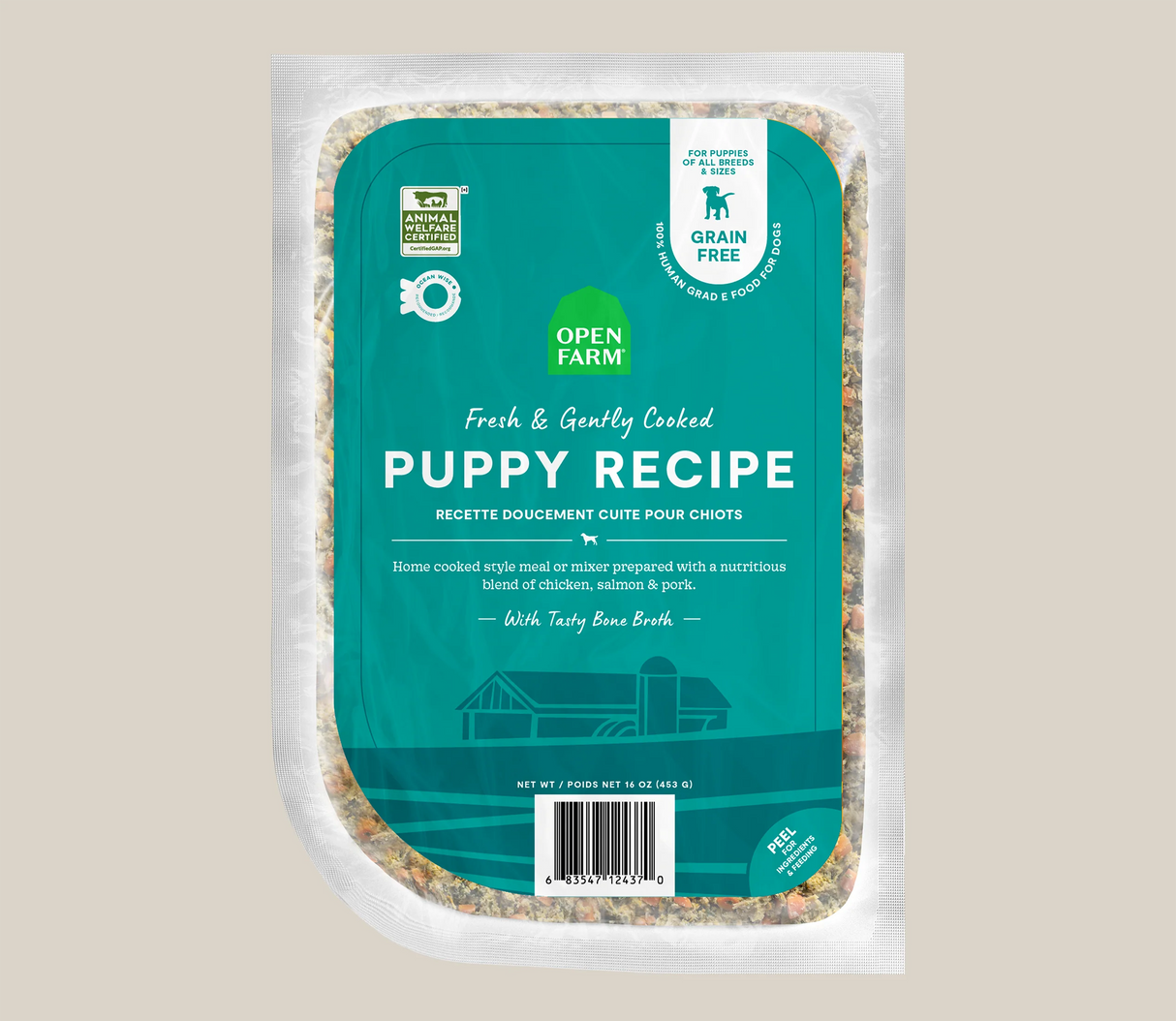 OPEN FARM Puppy Grain-Free Freshly Crafted Dog Food 16OZ