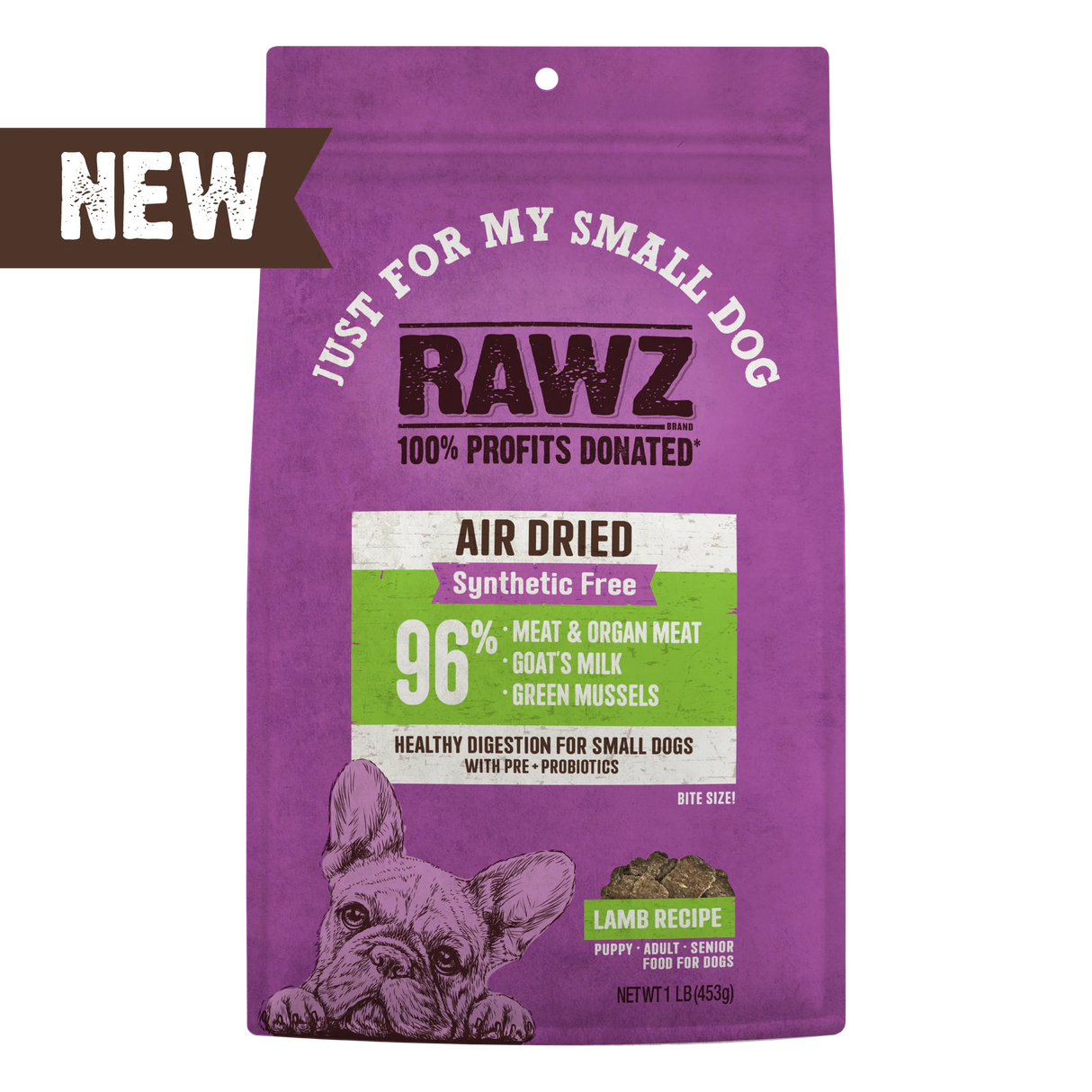 RAWZ Air Dried "Just For My Small Dog" Lamb Recipe Dog Food