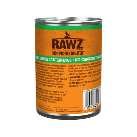 RAWZ With Goat's Milk 96% Chicken & Chicken Liver Dog Food