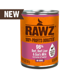 RAWZ With Goat's Milk 96% Beef & Beef Liver Dog Food
