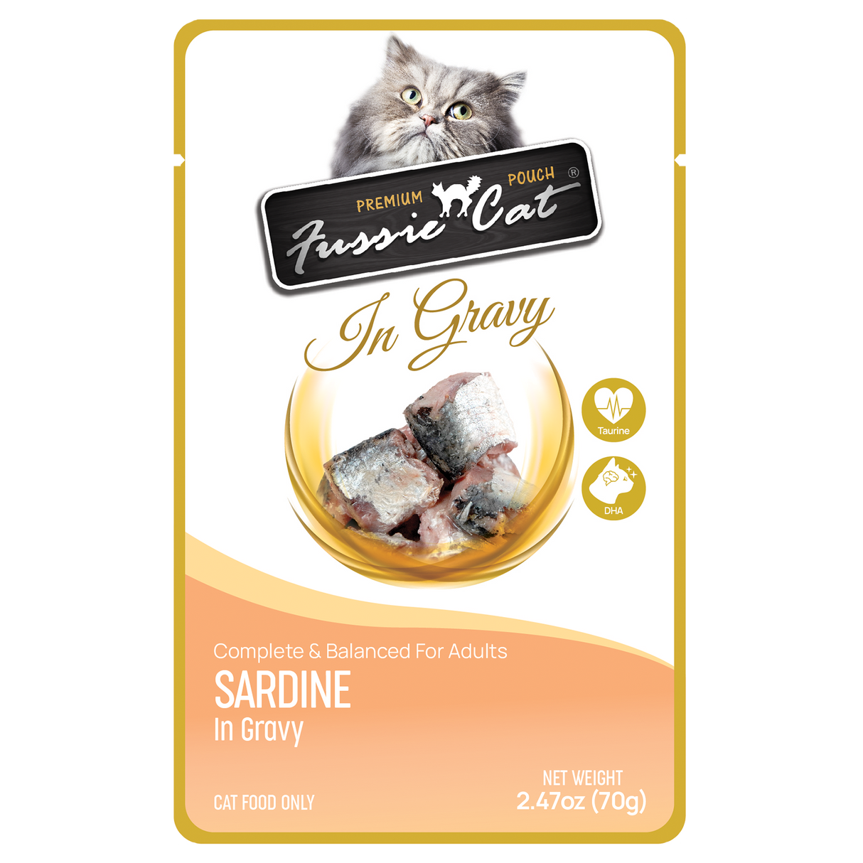 FUSSIE CAT 2.47OZ POUCH IN GRAVY