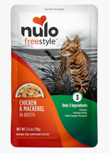 NULO CAT 2.8OZ POUCHES CHICKEN AND MACKEREL