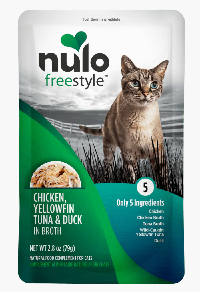 NULO CAT 2.8OZ POUCHES CHICKEN/TUNA/DUCK