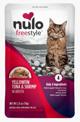NULO CAT 2.8OZ POUCHES TUNA AND SHRIMP