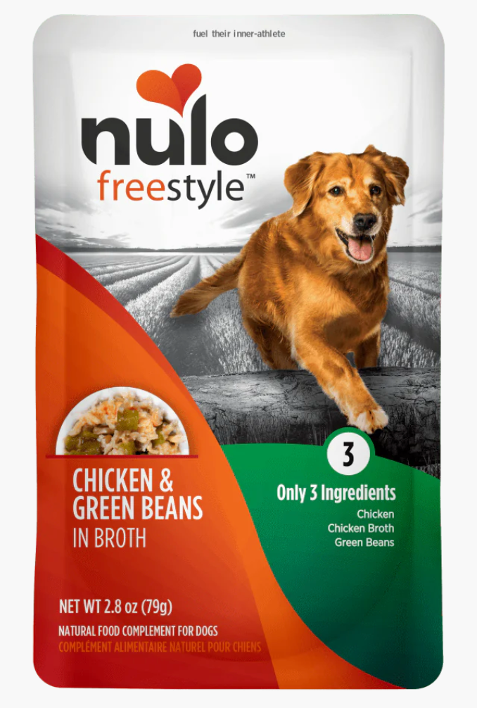 NULO FREESTYLE 3OZ POUCH CHICKEN AND GREEN BEANS