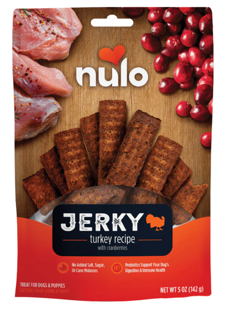 NULO JERKY STRIPS TURKEY WITH CRANBERRIES