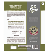 OC RAW FROZEN DUCK AND PRODUCE