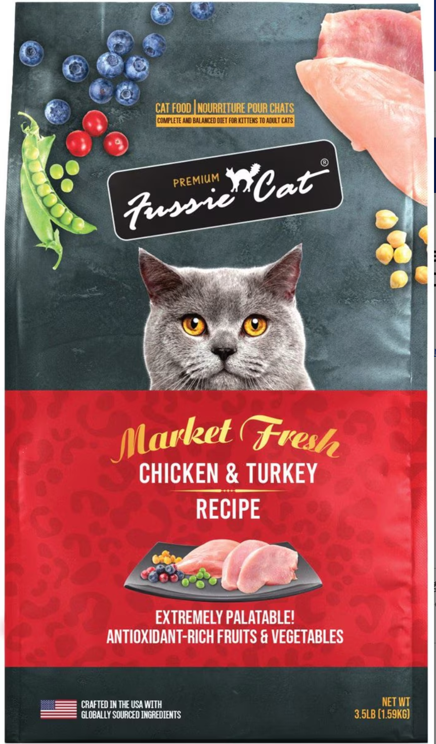 FUSSIE CAT MARKET FRESH CHICKEN AND TURKEY