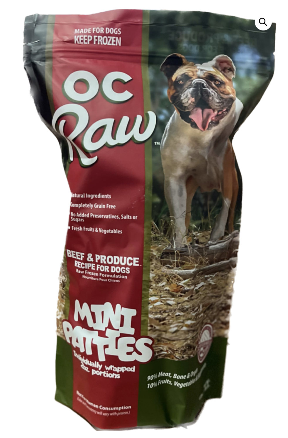 OC RAW FROZEN BEEF AND PRODUCE