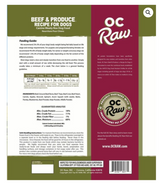OC RAW FROZEN BEEF AND PRODUCE