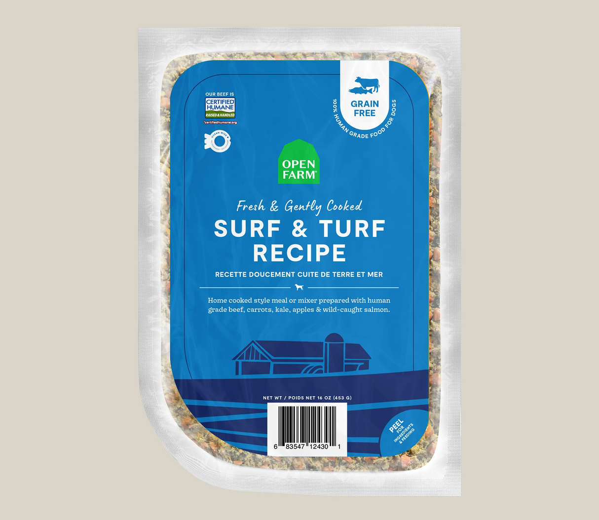 OPEN FARM Surf & Turf Grain-Free Freshly Crafted Dog Food 16OZ