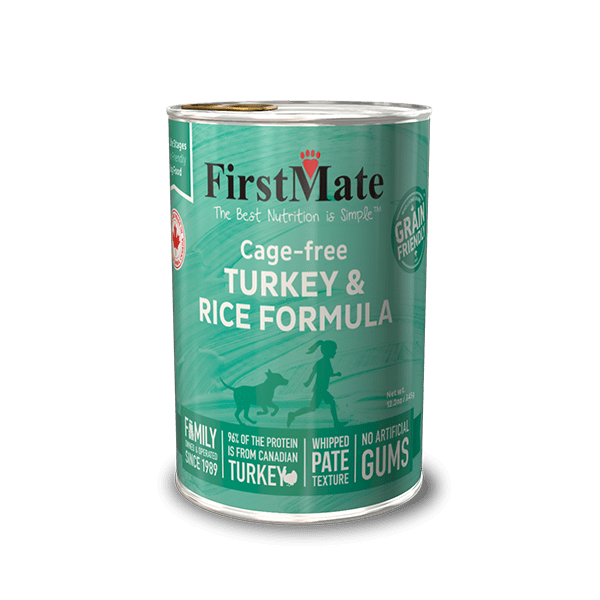 FirstMate Cage-Free Turkey & Rice Formula for Dogs 12.2oz