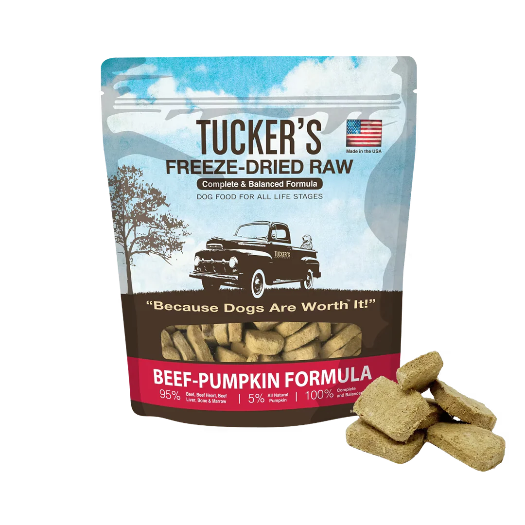 Tucker's Beef-Pumpkin Freeze-Dried Diet for Dogs