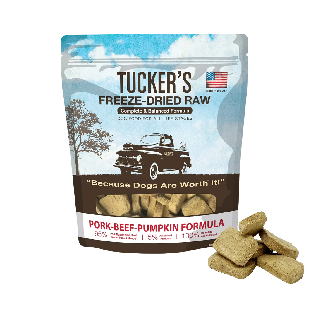 Tucker's Pork-Beef-Pumpkin Freeze-Dried Diet for Dogs