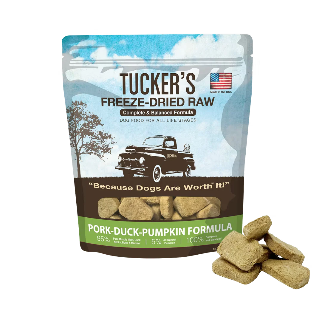 Tucker's Pork-Duck-Pumpkin Freeze-Dried Diet for Dogs
