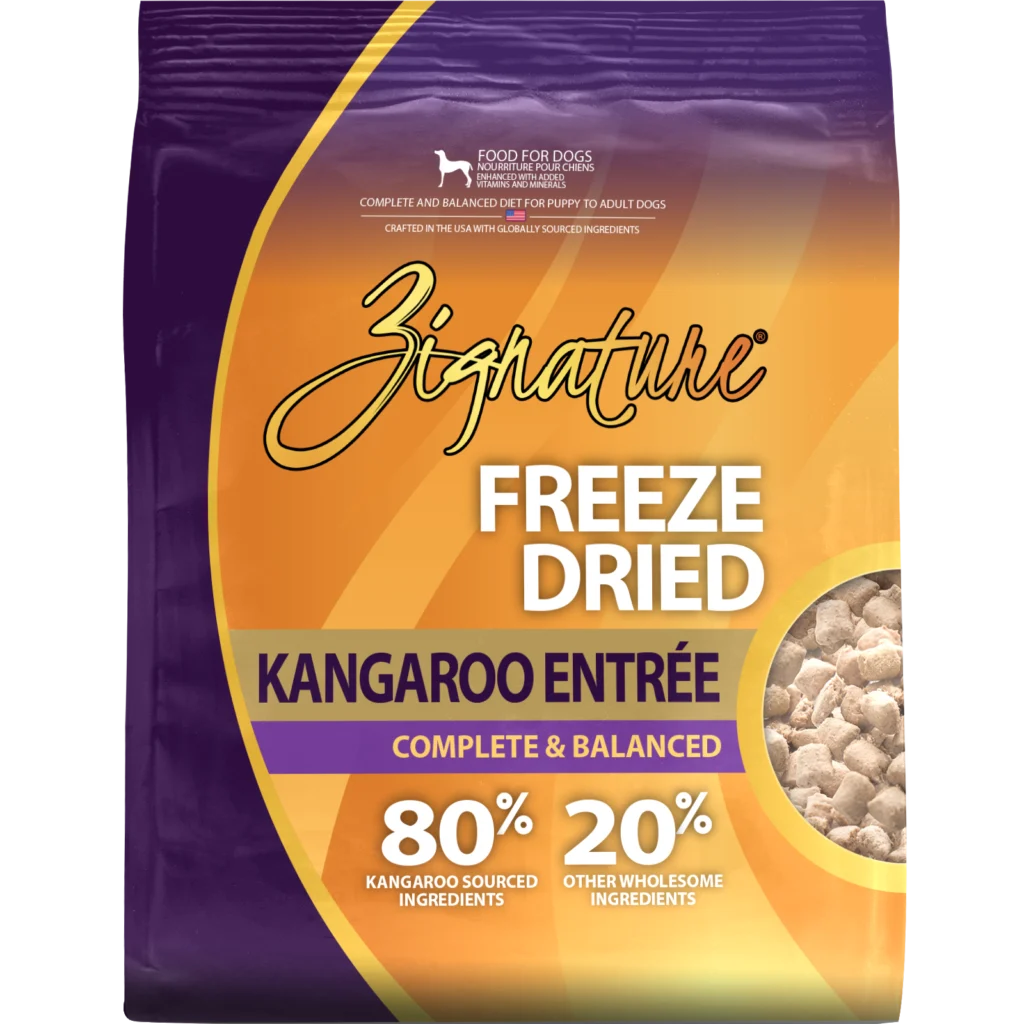 Zignature Original Freeze Dried Kangaroo Entrée for Dogs