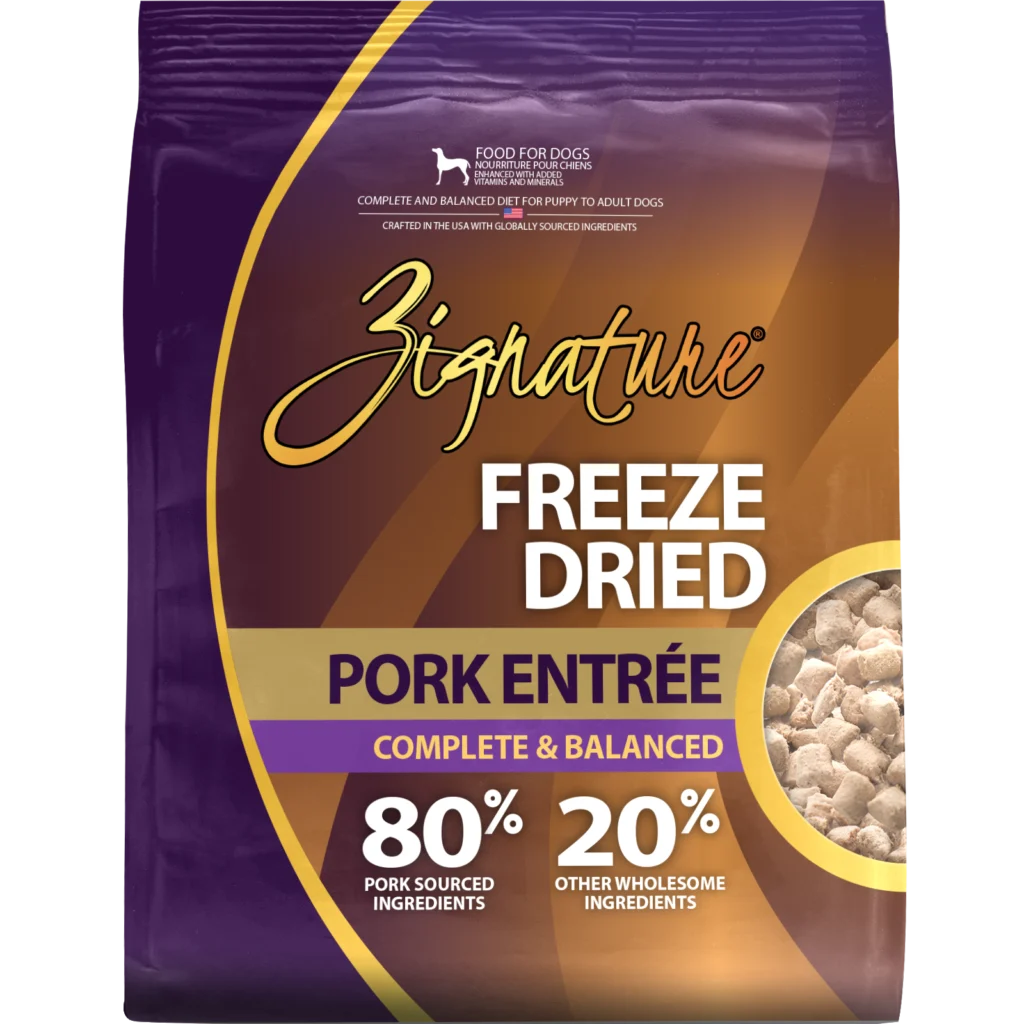 Zignature Original Freeze Dried Pork Entrée for Dogs