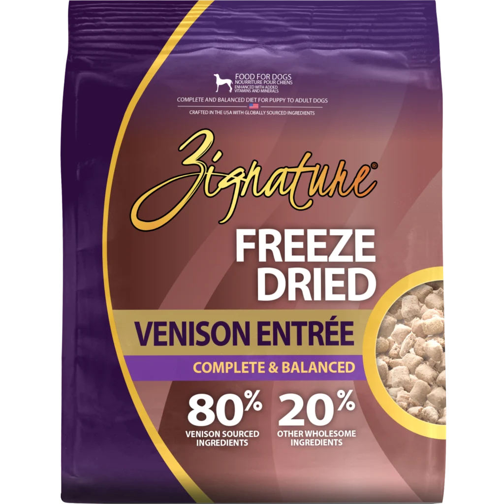 Zignature Original Freeze Dried Venison Entrée for Dogs