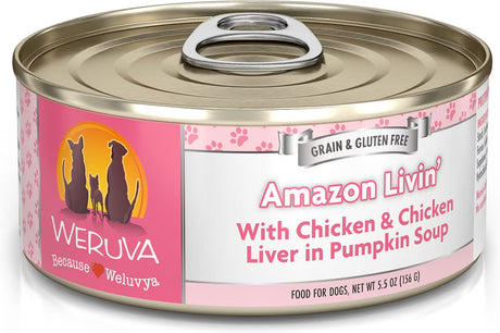 Weruva Amazon Livin' with Chicken & Chicken Liver in Pumpkin Soup Dog Food