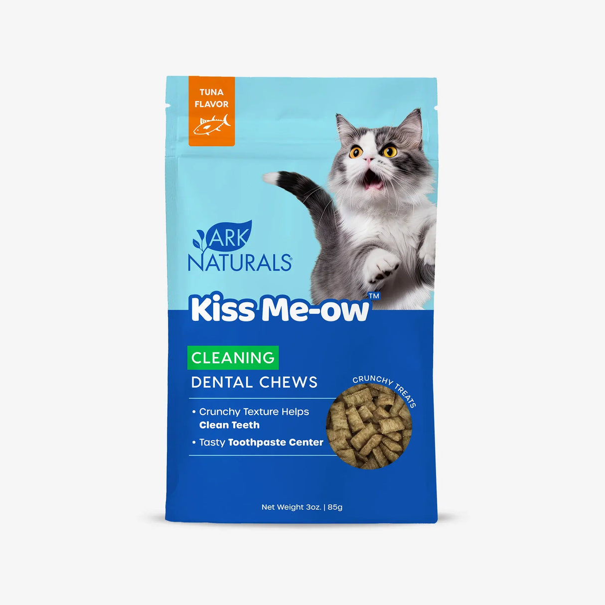 ARK NATURALS CAT KISS ME-OW DENTAL TREATS CLEANING TUNA 3OZ