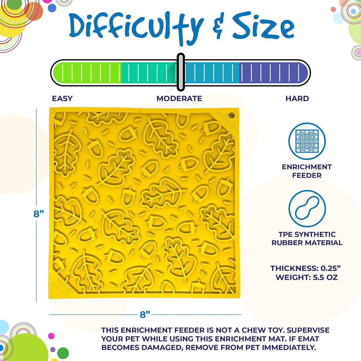 Sodapup Autumn Large Enrichment Lick Mat