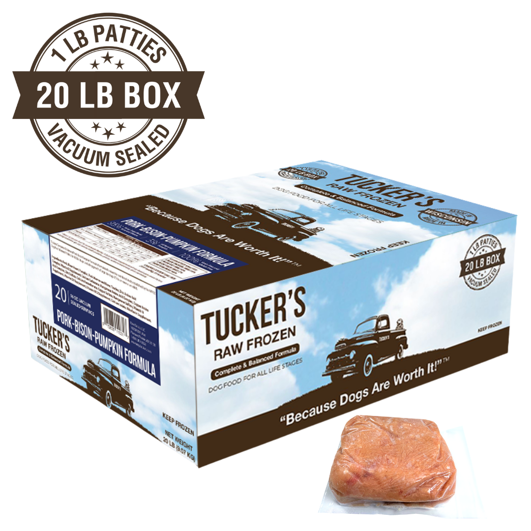 Tucker's Pork, Bison, and Pumpkin Frozen Raw Dog Food