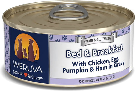Weruva Bed & Breakfast with Chicken, Egg, Pumpkin & Ham in Gravy Dog Food