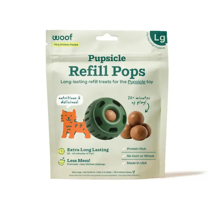 WOOF PUPSICLE POPS PEANUT BUTTER AND BEEF