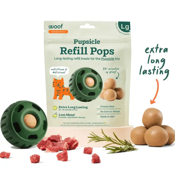 WOOF PUPSICLE POPS PEANUT BUTTER AND BEEF