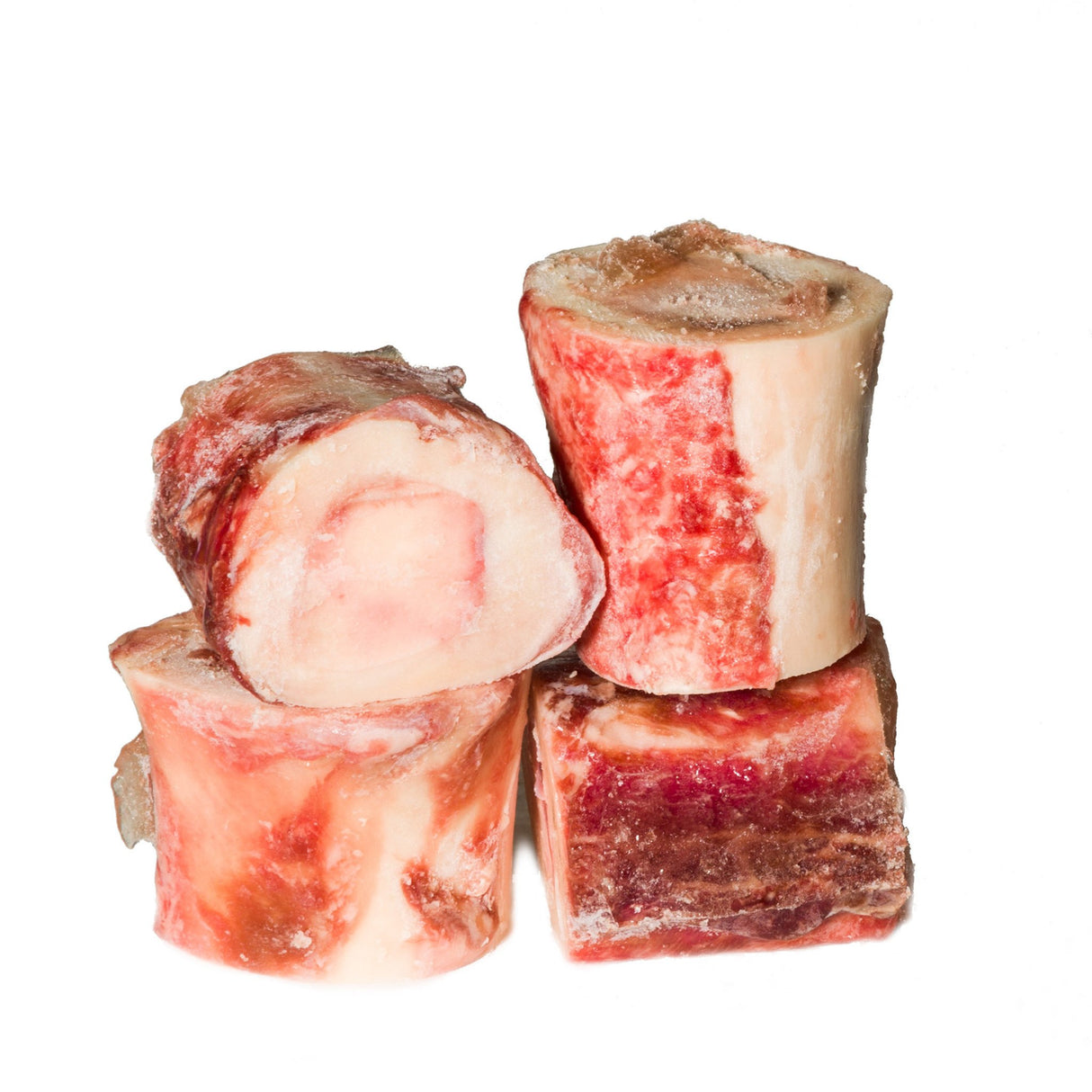Tucker's Frozen Raw 2" Beef Bones, 4-Pack for Dogs