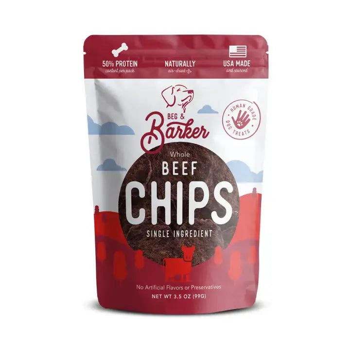 BEG AND BARKER BEEF CHIPS 3.5OZ