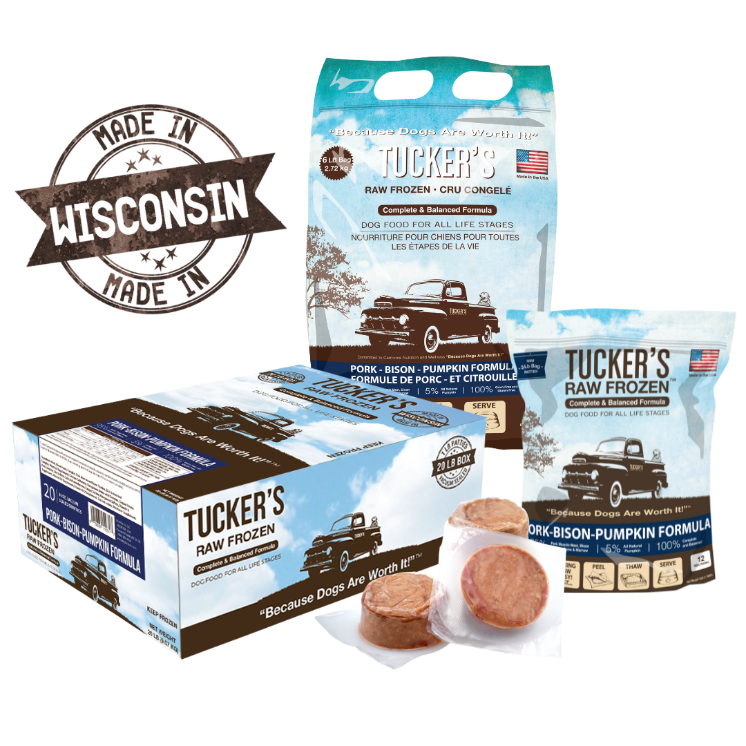 Tucker's Pork, Bison, and Pumpkin Frozen Raw Dog Food