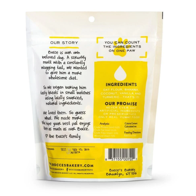 BOCCE'S BAKERY LIMITED TURMERIC LATTE CRUNCHY 6OZ