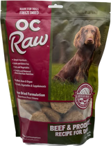 OC RAW FREEZE DRIED BEEF AND PRODUCE