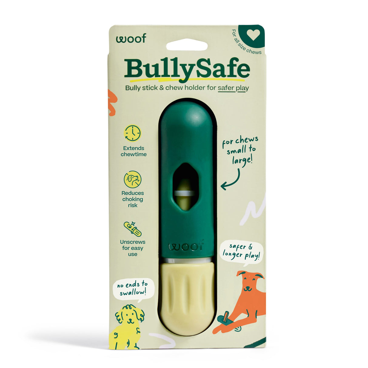 Woof BullySafe Dog Chew Holder