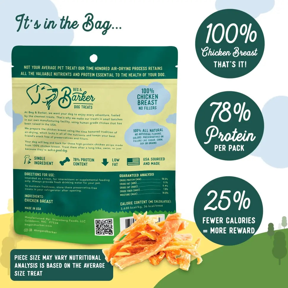 BEG AND BARKER CHICKEN STRIPS 4OZ