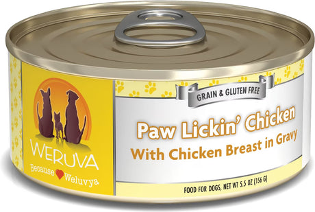 Weruva Paw Lickin' Chicken with Chicken Breast in Gravy Dog Food