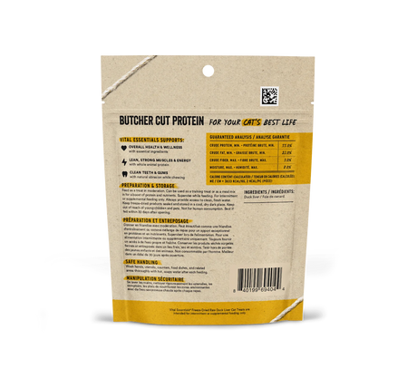 VITAL ESSENTIALS FREEZE-DRIED DUCK LIVER CAT TREATS