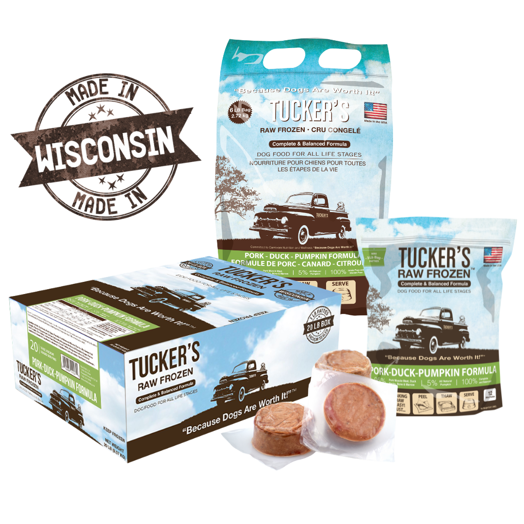 Tucker's Pork, Duck, and Pumpkin Frozen Raw Dog Food
