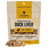 VITAL ESSENTIALS FREEZE-DRIED DUCK LIVER CAT TREATS